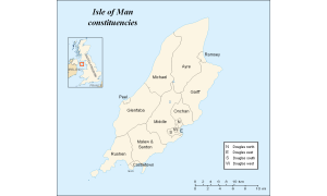 The current House of Keys constituencies