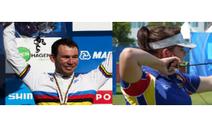 Isle of Man Sportsman of the Year Mark Cavendish and Sportswoman of the Year Aalin George