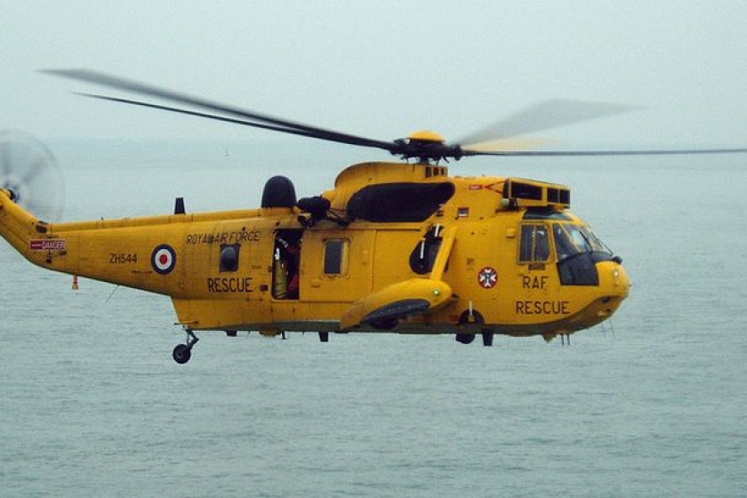 RAF Sea King rescue helicopter