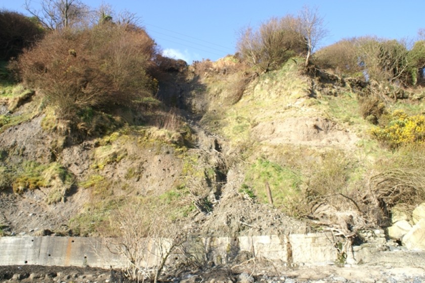 After the landslip at Ballure last year