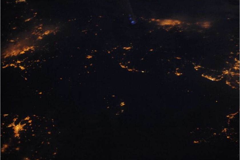 The Isle of Man as taken from the International Space Station
