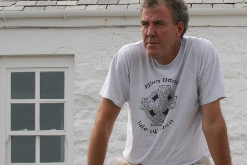 Jeremy Clarkson at his home on Langness