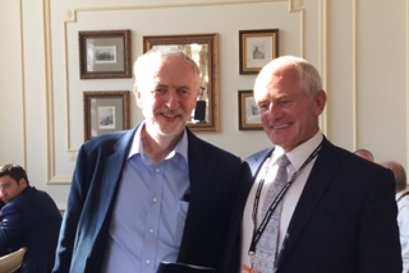 Jeremy Corbyn MP and Allan Bell MHK