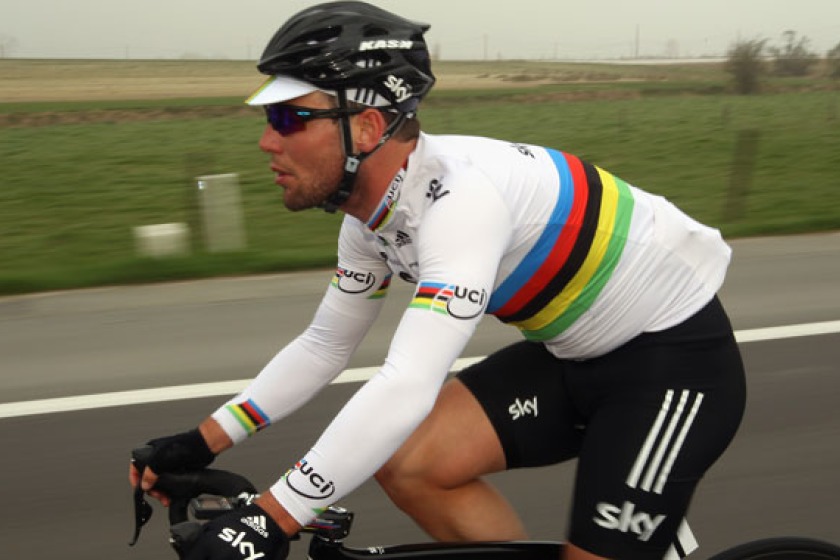 Mark Cavendish previously wore the world champion's rainbow jersey after winning the 2011 race