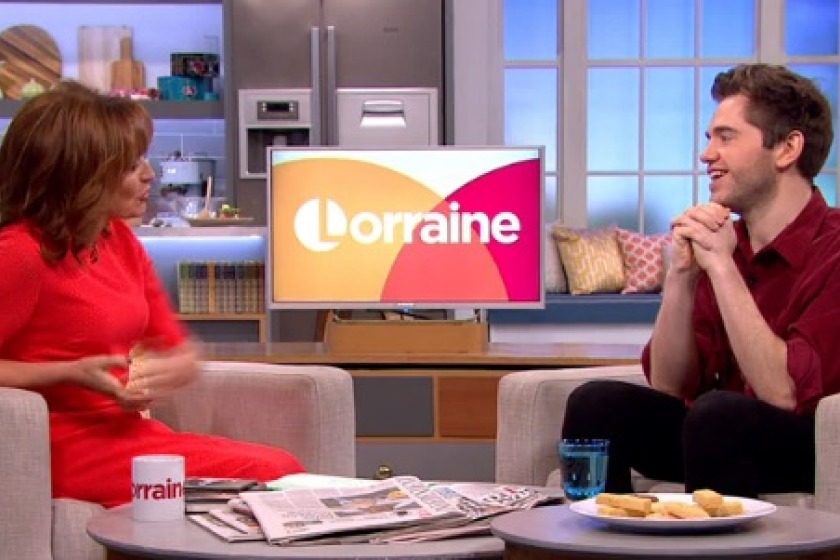 Simon Lynch speaks to Lorraine - photo and audio courtesy of ITV