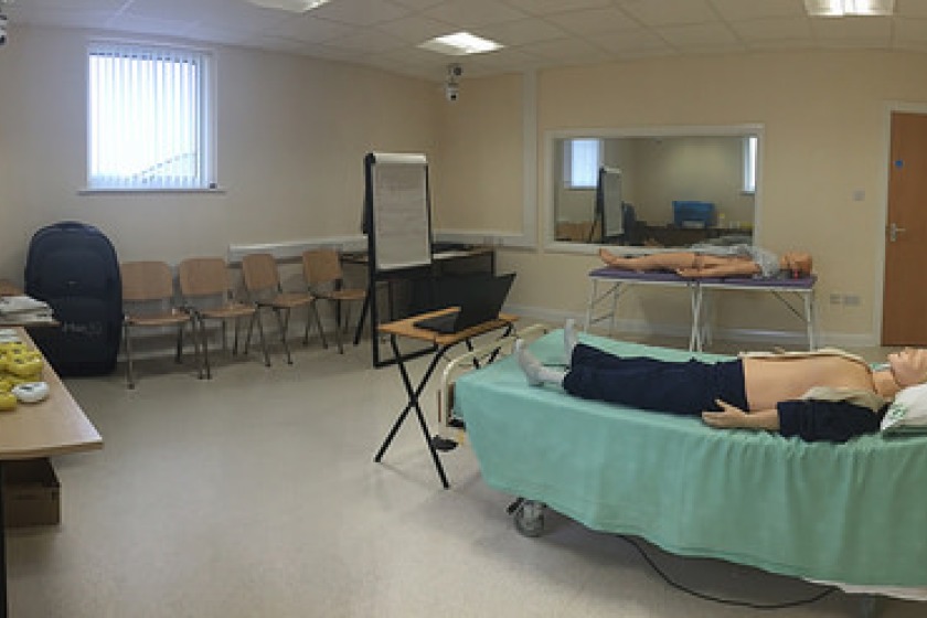 Simulation Control Room Noble's Hospital Medical Training
