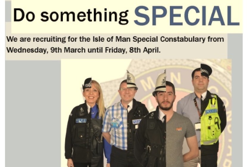 The Isle of Man Constabulary recruited more special constables earlier this year.