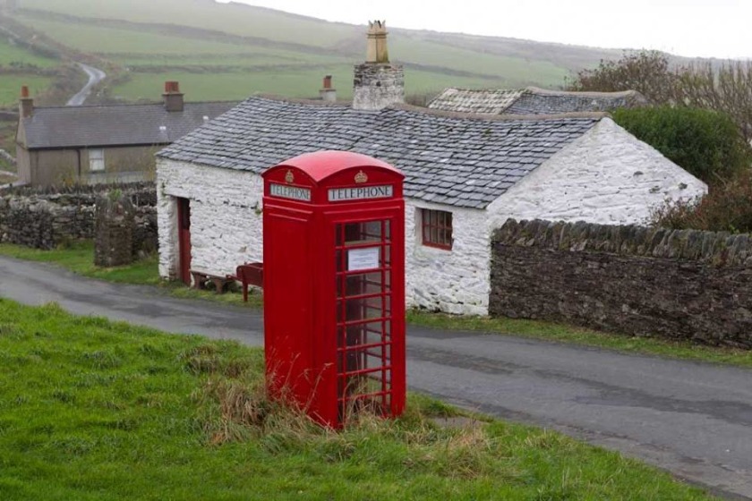 This telephone in Cregneash is at risk