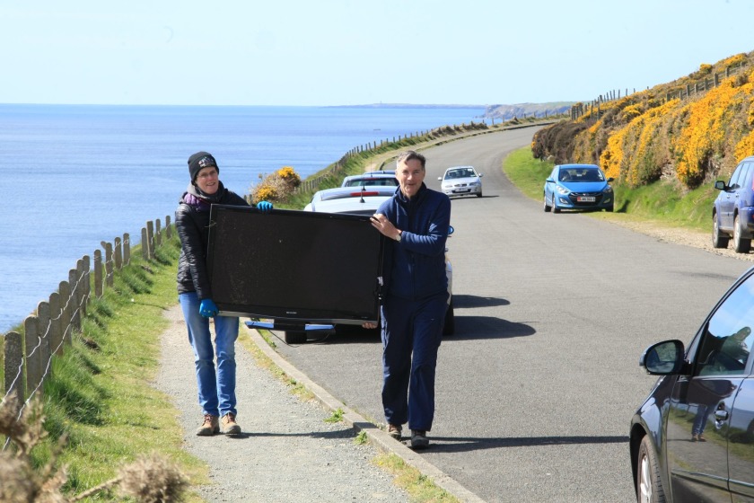 Beach Buddies Isle of Man want CCTV to stop fly-tipping at Marine Drive.