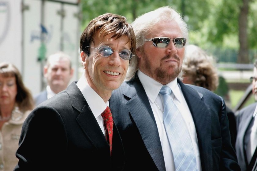 Robin (left) with brother Barry
