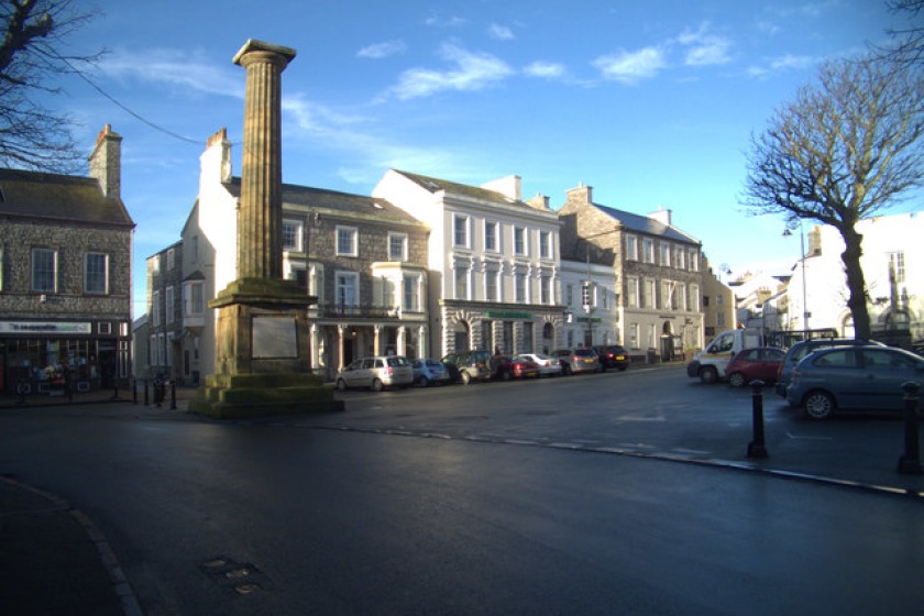 The square in Castletown (picture by Richard Hoare)