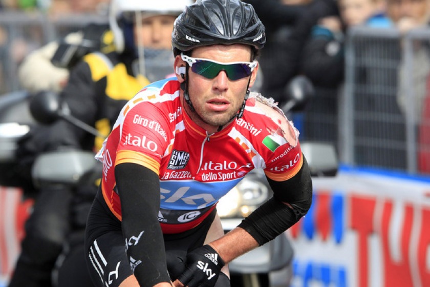 Mark Cavendish earlier in the Giro d'Italia (picture courtesy of Team Sky)