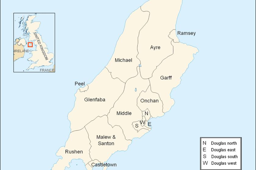 The current House of Keys constituencies