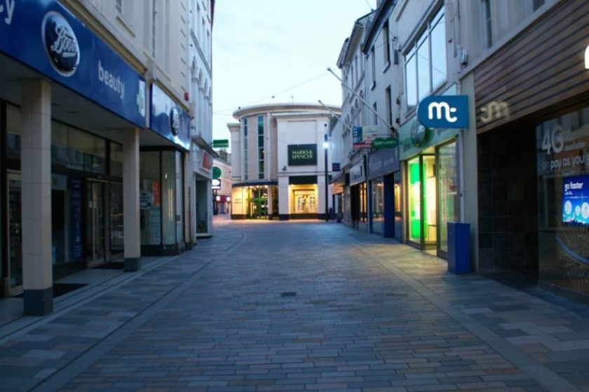 Strand Street in Douglas town centre