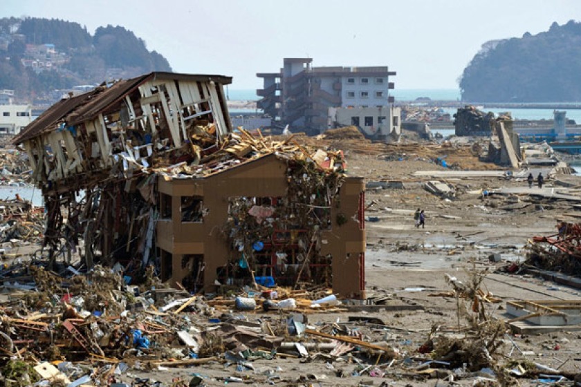 The aftermath of the Japan Earthquake (photo from Sky News)