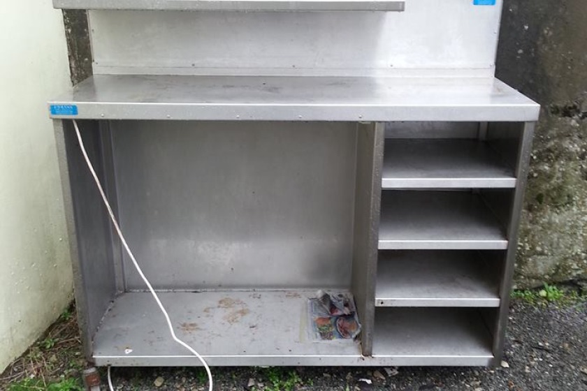 The stainless steel unit has been left at Tower Street Car Park in Ramsey.