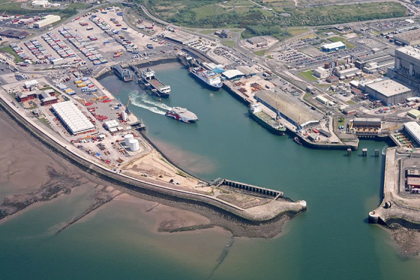 Aerial View of Heysham Port