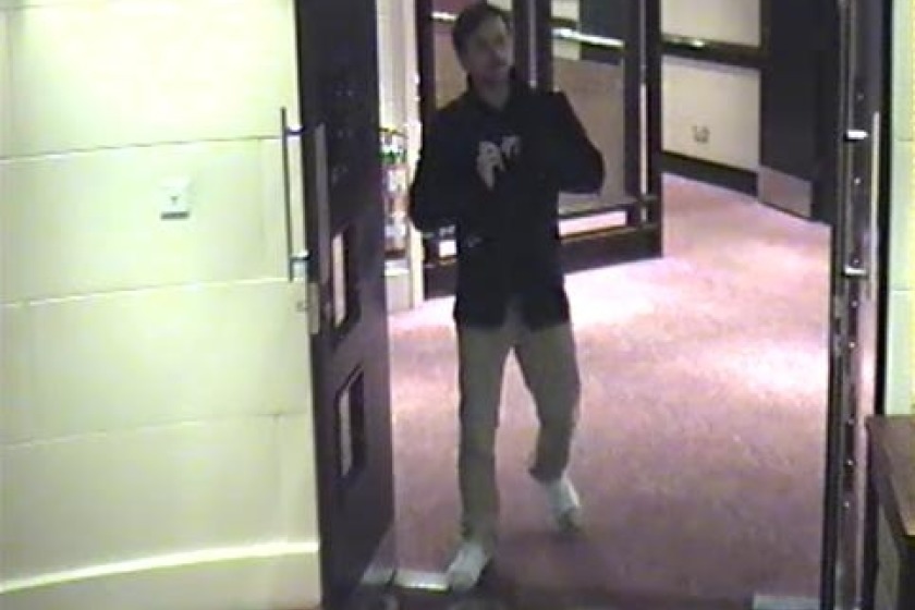 Police want to speak to this man about the theft of the jacket and mobile phone