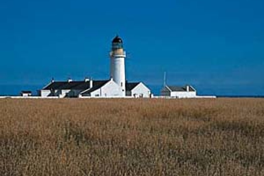 Langness lighthouse, owned by Mr and Mrs Clarkson