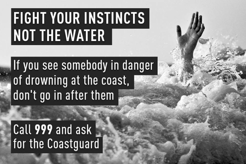 The RNLI is warning members of the public not to attempt rescues themselves.