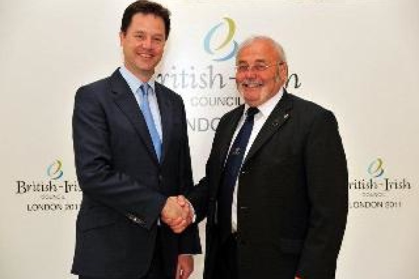 Chief Minister Tony Brown meets Deputy Prime Minister Nick Clegg