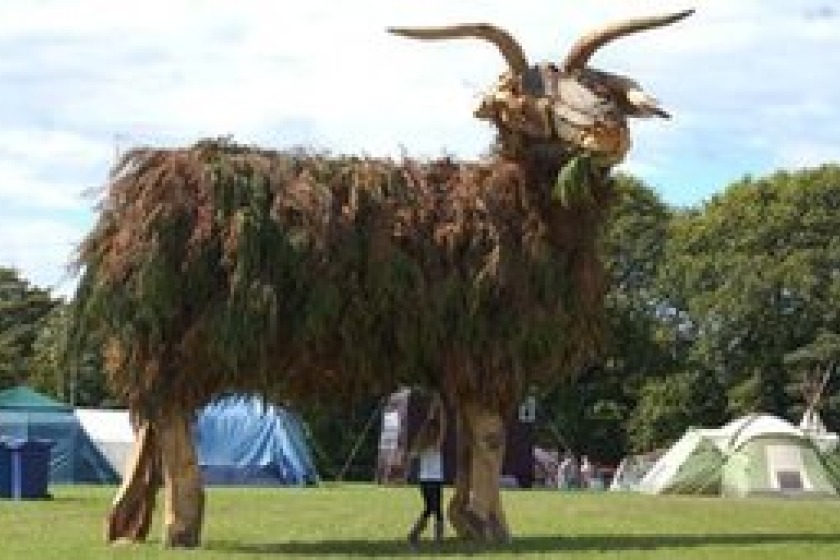 The ram was a popular addition to the Mannifest festival