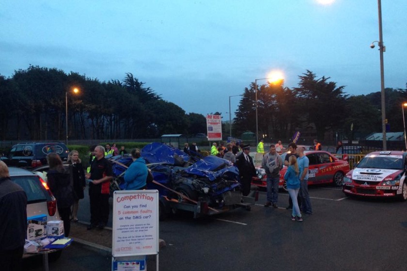 The first Manx Motor Meet, held at the Bowl in Douglas in September 2014