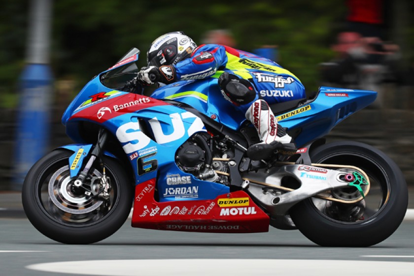 Michael Dunlop set the fastest time of the week on a Superbike in yesterday's practice