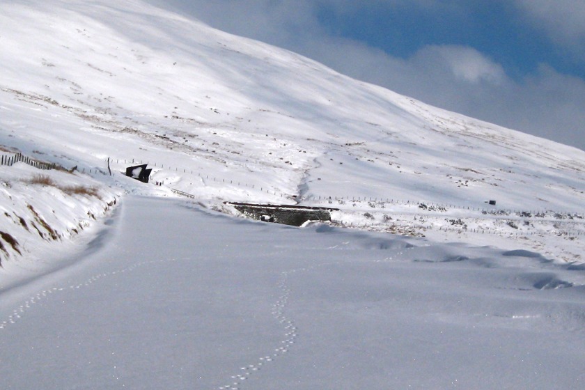 The Mountain Road in similar conditions earlier this year