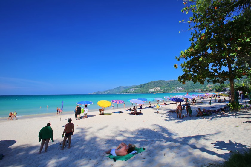 Mr Townsend died after entering the sea at Patong Beach in Phuket.