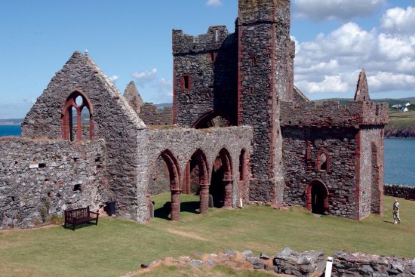 The bunting is believed to have been removed from Peel Castle on Saturday.