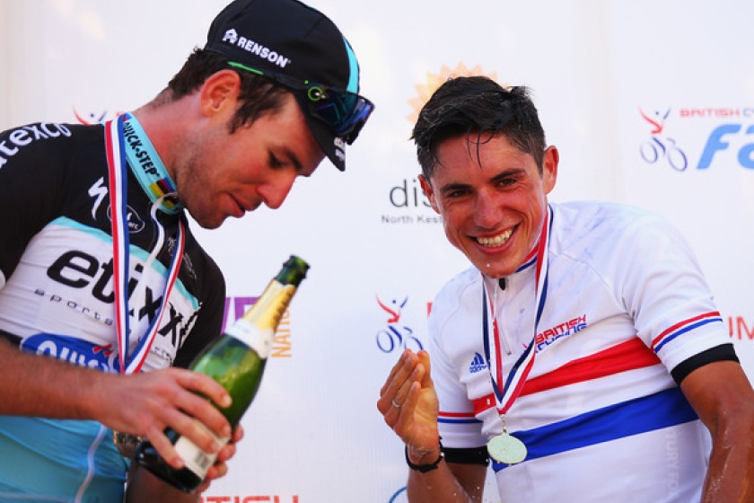 Manxman Peter Kennaugh beat Mark Cavendish to win his second title in 2015