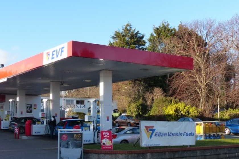 Ellan Vannin Fuels says 76p from the price at the pump goes to the Manx Government.