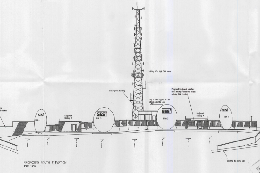 The antennas would sit alongside the existing mast at Carnane