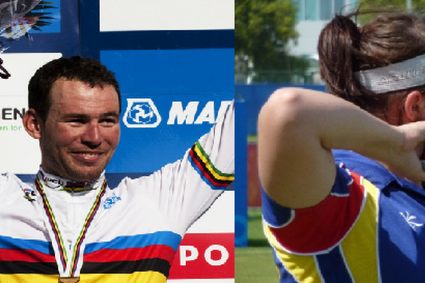 Isle of Man Sportsman of the Year Mark Cavendish and Sportswoman of the Year Aalin George
