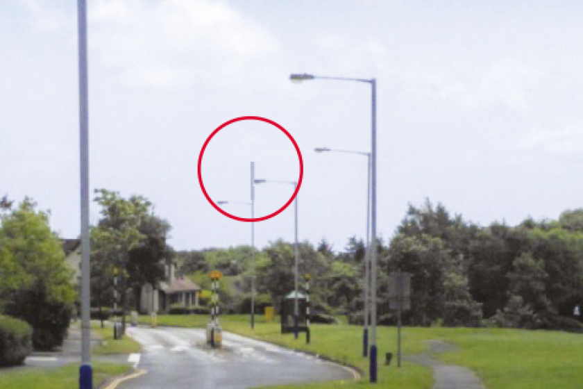 Sure's proposed antenna would sit at the top of a lamppost.