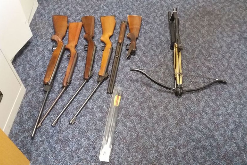 Library Picture: Some of the weapons seized over previous years