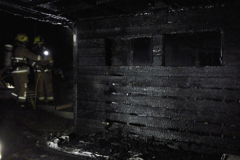 Fire crews from Douglas tackled a shed fire in Willaston.